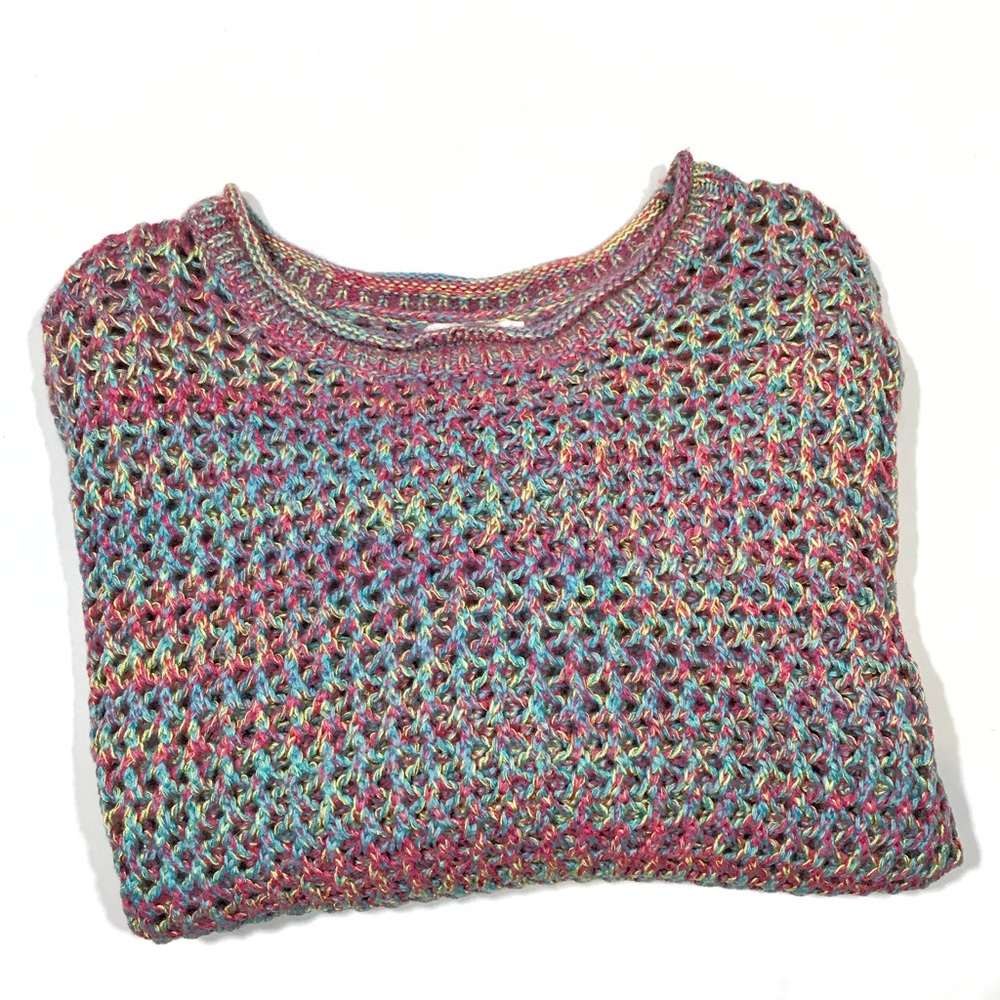 Sundance Catalog Marled Honeycomb Knit Pullover